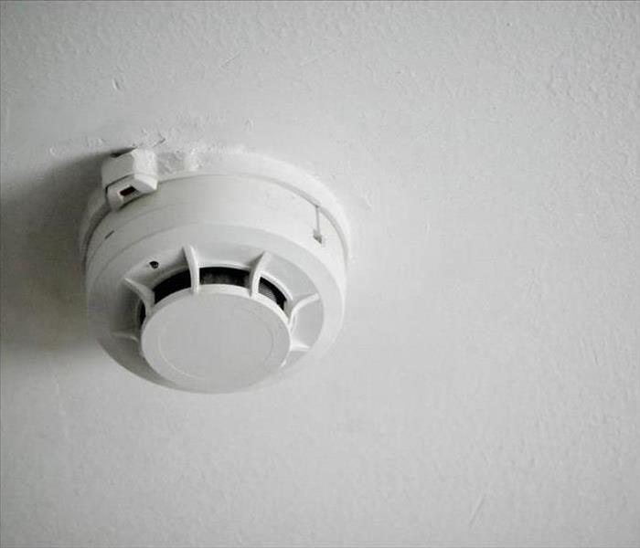 smoke detector in the room