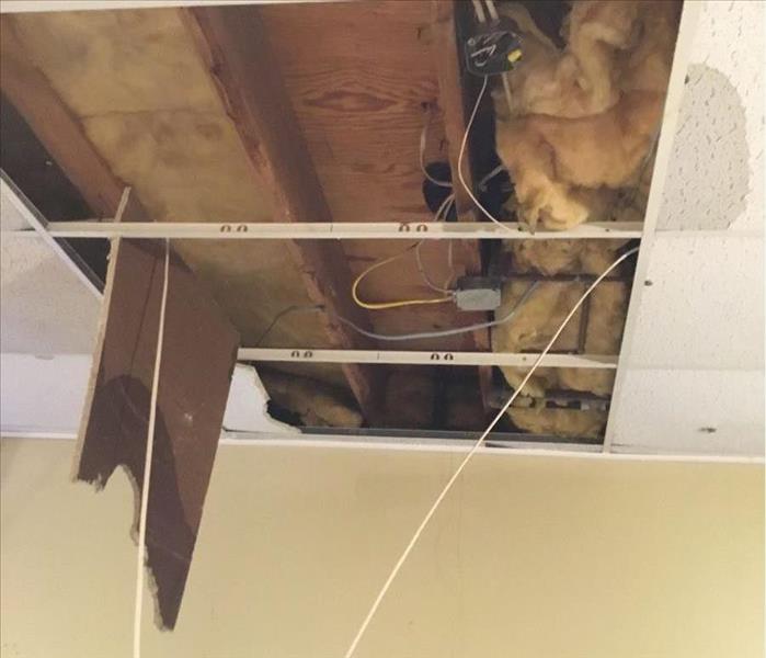 Storm Damage to Ceiling